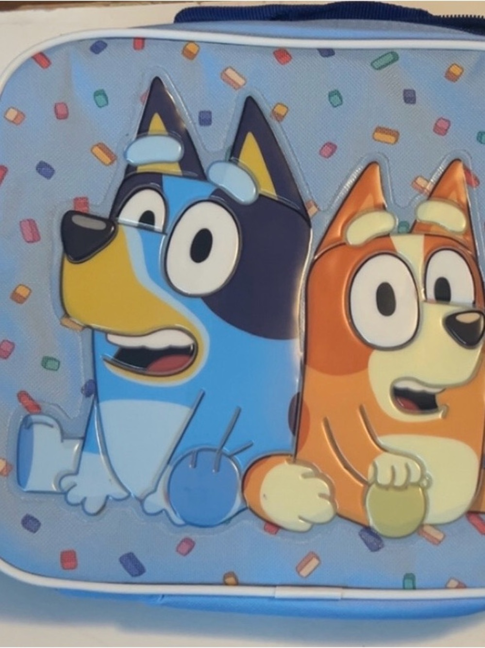 Bluey & Bingo Kids Lunch Bag - Blue and Orange